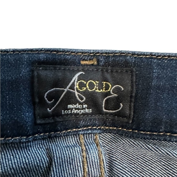 Agolde Chloe Dark Wash Low Rise Straight Leg Size 24 Rodeo Western Festival - Picture 9 of 10